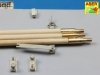 Aber 16052 Barrel cleaning rods with brackets for Tiger II (1:16)